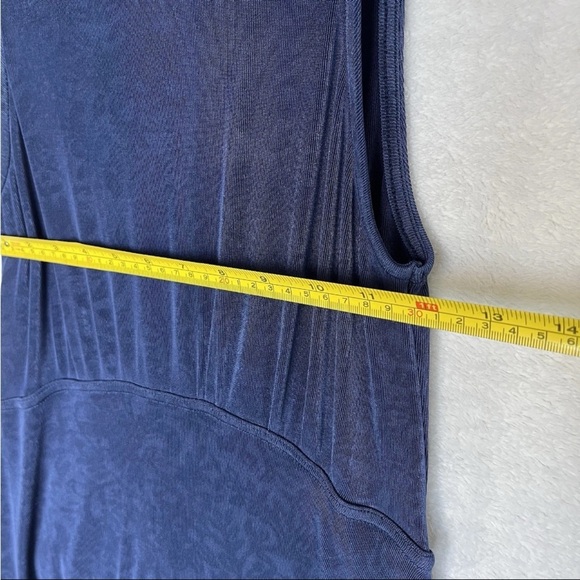 Free People Blue Boho Lady Jane Lace Trim Keyhole Skater XS Mini Dress EUC - Picture 9 of 12